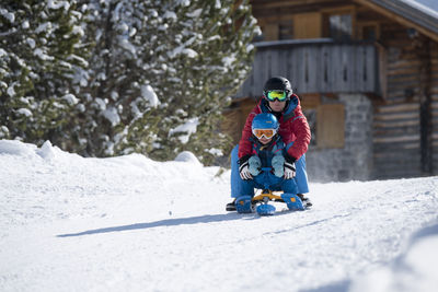 Tobogganing in Malbun