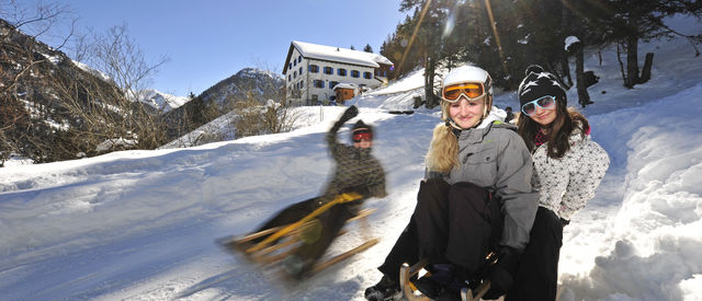 Schlittenfahrt Berggasthof Sücka