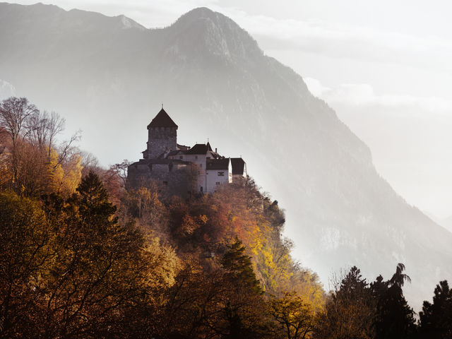 Vaduz Schloss Herbst