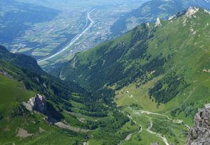 Flug über Liechtenstein