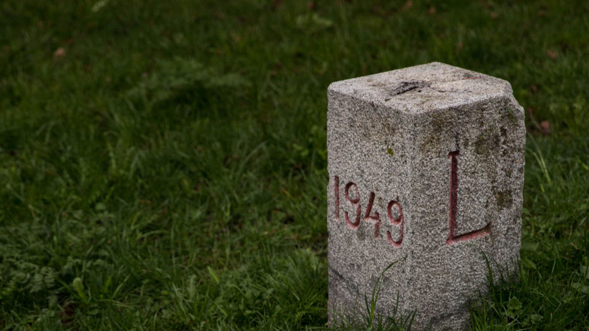 Liechtenstein border stone