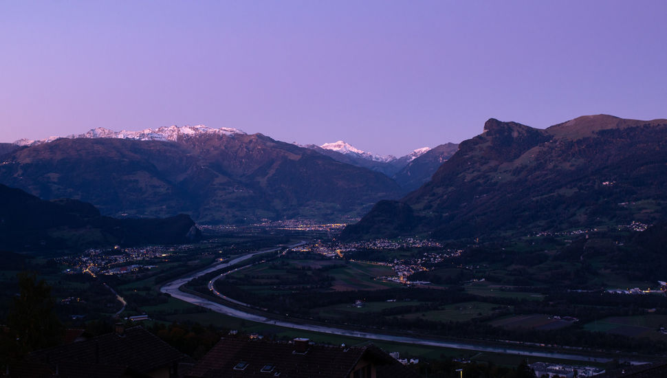 Blick von Triesenberg auf das Talgebiet