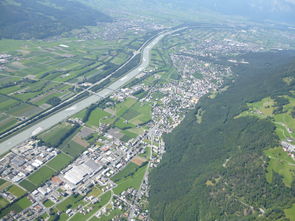 Flug über Liechtenstein